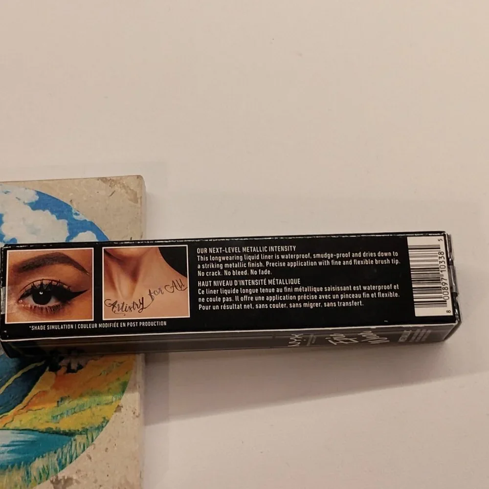 SEALED ~ NYX Makeup Epic Wear Metallic Eye & Body Liquid Liner - Black Metal